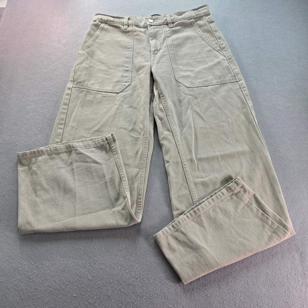 BDG Urban Outfitters Khaki Wide Leg Workwear Patch Pocket Pants Tan 26